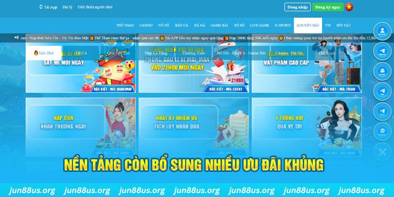 Bảo Trì Jun88: Cải Thiện Dịch Vụ, Mang Đến Trải Nghiệm Mới 7 Nền tảng còn bổ sung nhiều ưu đãi khủng